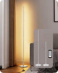 EDISHINE LED Standing Floor Lamp, Dimmable Corner Standing Light with Remote, 3 Color Temperature 3000K-4500K-6000K, 57.5