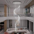 Flashing God High Ceiling Chandelier for Foyer Long Chandeliers for High Ceilings Hanging Light Fixtures for Staircase Entryway Living Room