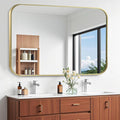 Brushed Gold Mirror, 48