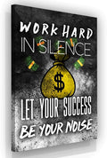 Motivational Wall Canvas Print Entrepreneur Work Hard Office Decor Modern Art Home Money Inspiration Success Motivation Inspire Entrepreneur (48