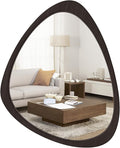 WallBeyond Asymmetrical Mirror, Irregular Wall Mirror, Wall Mirrors Decorative for Bedroom Living Room Entryway Hall, Wood Mirror for mid Century Modern Decor 25
