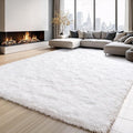 Area Rugs for Bedroom Living Room, 5x7 Soft Large Fluffy Fuzzy Shag Plush Furry Carpet, Soft Indoor Floor Mat for Kids Nursery Home Dorm Office Decor Aesthetic, White