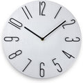 12 Inch Wall Clock Silent Non Ticking, Preciser Modern Style Decor Clock for Home, Office, School, Kitchen, Bedroom, Living Room, Wall Clock Without Second Hand