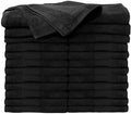 ForPro Professional Collection Premium Bleach Tough Salon Towels, Black, 100% Cotton, Bleach-Proof Towels, Stain Resistant, 16