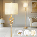 Scenekoy Sculptural 65.5” Floor Lamp for Living Room Bedroom, Gold Leaf Finish & Resin Body, Pull Chains Switch Standing Lamp, Brightness Adjustable Corner Lamp with Bulb Prefer for Home Office Bar