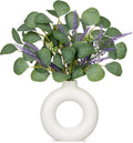 Artificial Eucalyptus Stems in Ceramic Vase 14.23