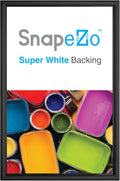 SnapeZo Poster Frame 8x24 Inches, Black 1 Inch Aluminum Profile, Front-Loading Snap Frame, Wall Mounting, Sleek Series