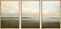 SIGNWIN Framed Canvas Print Wall Art Set Pastel Sunset Country Farmland Landscape Nature Abstract Illustrations Fine Art Decorative Nordic Rustic for Living Room, Bedroom, Office - 16