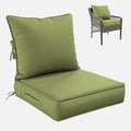 Premium Outdoor Seat Cushion Chair Cushions for Patio Furniture 24 L X 24 W X 5 H Waterproof & Fade Resistant Deep Seat and Backrest Cushion Set with Removable Covers for Chair, Sofa