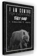 SuccessHunters Motivational Wolf Canvas Print House Office Decor Modern Art Home Inspiration Decoration Motivation Inspirational Entrepreneur Pop Culture (24