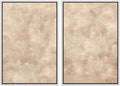 MUDECOR Framed Canvas Print Wall Art Neutral Abstract Minimalist Beige and Cream Tones Illustrations Modern Art Decorative Bohemian Colorful Chic for Living Room, Bedroom, Office - 24