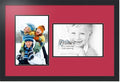 ArtToFrames Collage Photo Frame Double Mat with 2 - 8x12 Openings and Satin Black Frame