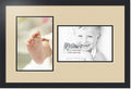 ArtToFrames Collage Photo Frame Double Mat with 2 - 8x12 Openings and Satin Black Frame