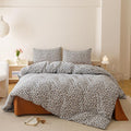 Cottonight Leopard Comforter Set Full Animal Cheetah Print Bedding Set 3 Pieces Leopard Print Comforter Fluffy Soft Bedding Set Kids Teens Full Comforter with 2 Pillowcases