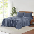 Modern Threads 100% Tencel Lyocell 4-Piece Sheet Set, 400 Thread Count Luxury Bedding, Blue, Full