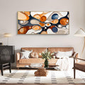XLSJERST Modern Abstract Wall Art - Deep Spiritualism Art White And Brown Canvas Pictures Artwork Living Room Office Bedroom Wall Decor