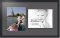 Art to Frames Double-Multimat-778-41/89-FRBW26079 Collage Photo Frame Double Mat with 2 - 11x14 Openings and Satin Black Frame