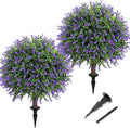 Artificial Lavender Topiary Ball Tree 25