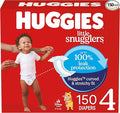 Huggies Size 4 Diapers, Little Snugglers Baby Diapers, Size 4 (22-37 lbs), 150 Count (6 Packs of 25), Packaging May Vary