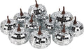 winemana 12 Pack Silver Pumpkin Fall Decor, Foam Glitter Pumpkins for Decorating Mini Artificial Craft Pumpkins for Thanksgiving Table Party Harvest Decorations