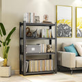 Tall Bookshelf with Open Shelves, Metal Office Book Shelf, Adjustable Organizer Bookcase, Standing Storage Organizer Shelf for Living Room (35.4