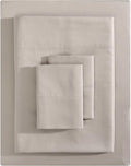 Vera Wang - Queen Sheet Set, Luxury Sateen Cotton Bedding, 800 Thread Count, Soft & Smooth Bedding Set (Beige, Queen)