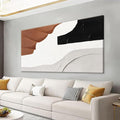 Canvas Art Wall Decor Artwork Black And White Geometric Color Block Abstract Wall Decor Brown Paintings Home Modern Bedroom Art Bathroom 20