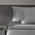 Vera Wang - King Sheet Set, Luxury Sateen Cotton Bedding, 800 Thread Count, Soft & Smooth Room Essentials (Steel Grey, King)