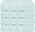 American Soft Linen Salem 100% Cotton Turkish 4 Piece Bath Towels for Bathroom, 600 GSM Soft Absorbent Quick Dry Bath Towel Set, Mint