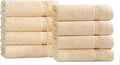 Superior Egyptian Cotton Bath Towel Set, Towels For Home Bathroom, Master, Guest Bath, Decor Essentials, Quick Dry, Absorbent, Large Body Towels, Spa, Hotel, Resort, Adult, Kids, Set of 8, Canary