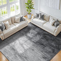 Washable Rug 5x7 Area Rugs for Living Room - Stain Resistant Non-Slip Backing Boho Rug for Bedroom,Durable & Ultra-Thin Vintage Large Area Rug(5x7,Gray)