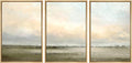 SIGNWIN Framed Canvas Print Wall Art Set Minimal Pastel Sunset Desert Landscape Nature Abstract Illustrations Modern Art Decorative Nordic for Living Room, Bedroom, Office - 24