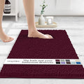 MAYSHINE Plush Shaggy Chenille Bath Mat | Extra Soft, Super Absorbent, Non-Slip Bathroom Rug | Fluffy Microfiber, Area Rug Sets for Bathroom Floor, Kitchen, Living Room | 32