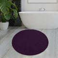 MAYSHINE Round Area Rug Set for Bathroom | Soft Plush Chenille Bath Mat, Water Absorbent Non-Slip Bathroom Rug | Washable Shag Carpet for Shower, Bedroom, or Home Décor | 36