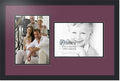 ArtToFrames Double-Multimat-776-815/89-FRBW26079 Collage Photo Frame Double Mat with 2-8.5x12 Openings and Satin Black Frame