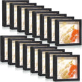 Ripeng 16 Pack Shadow Box Frame Display Case Picture Frame for Wedding Bouquet, Back to School Crafts, Memorial Photos, Ticket, Teacher, Medal, DIY Wall or Tabletop Gift Decor(5 x 5 Inch,Black)