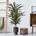 Dracaena Artificial Plant 4ft Red Yucca Silk Tree Faux Plants Indoor Tall Fake House Floor Plants Realistic Artificial Trees for Home Office Decor Indoor Outdoor Housewarming Gift