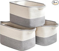 Cotton Rope Storage Basket Set of 3 (15
