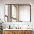 FORBATH Black Bathroom Mirror, Rectangular Vanity Mirror 26