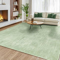 Washable Rug 6x9 Area Rugs for Living Room - Stain Resistant Non-Slip Backing Boho Rug for Bedroom,Durable & Ultra-Thin Vintage Large Area Rug(6x9,Green)