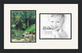 ArtToFrames Collage Photo Frame Double Mat with 2-8x10 Openings and Satin Black Frame