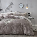 VM VOUGEMARKET King Duvet Cover Gray brown,Reversible Abstract Duvet Cover Set with Zipper,100% Cotton-Hotel Quality Modern Men/Women bedding Set-King,Artwork