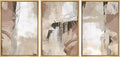 SIGNWIN Framed Canvas Print Wall Art Set Brown Pastel Watercolor Paint Strokes Shapes Abstract Illustrations Modern Art Decorative Nordic Calm for Living Room, Bedroom, Office - 16