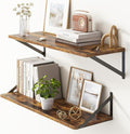 10 Inch Deep Floating Shelves, Floating Shelves 30 Inch Long, Rustic Wood Wall Shelves 30
