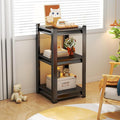 Tall Bookshelf with Open Shelves, Metal Office Book Shelf, Adjustable Organizer Bookcase, Standing Storage Organizer Shelf for Living Room (16
