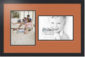 ArtToFrames Collage Photo Frame Double Mat with 2 - 8.5x12 Openings and Satin Black Frame