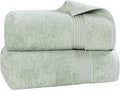 Superior Egyptian Cotton 2-Piece Bath Sheet Towel Set, Oversized Body Towels For Adults And Kids, Large Towel For Bath, Shower, Guest Bathroom, Spa, Gym, Resort, Essentials, Airbnb, Sage