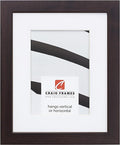 Craig Frames Essentials, Modern 1 Inch Wide 19 x 25 Inch Brazilian Walnut Picture Frame Matted to Display a 14 x 20 Inch Photo