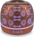 500ml Essential Oil Diffuser, ARVIDSSON Metal Diffusers for Essential Oils, Aromatherapy Oil Diffuser for Large Room, Color Changing Mood Light & Mist Timer Setting, Gift for Women