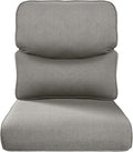 22x25/22x24 Outdoor Replacement Cushions - 1 Set High Back Deep Seat Patio Furniture Cushion for Wicker Dining Swivel Rocking Chairs Rattan Loveseat Couch Sectional Sofa - Grey/Smile